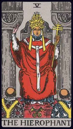 Carta del tarot El Hierofante